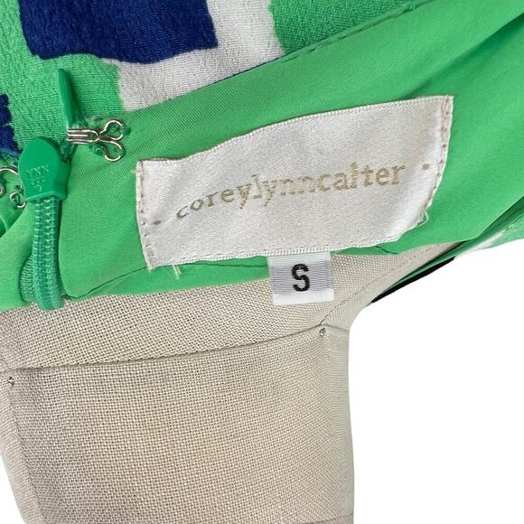 Anthropologie‎ Corey Lynn Calter Midi Dress Abstract Cut Out Green Size Small - Picture 12 of 14